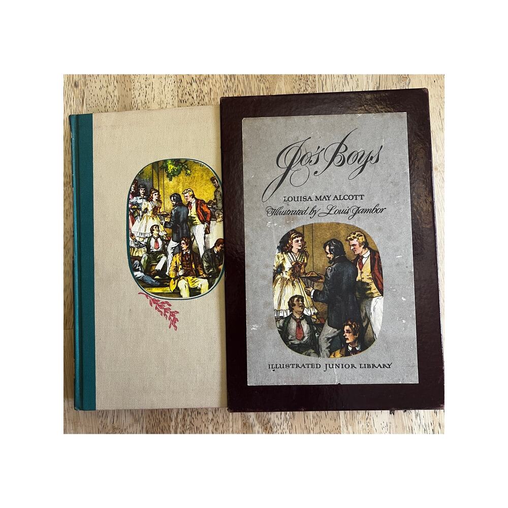 Jo's Boys by Louisa May Alcott 1949 Illustrated Junior Library HC w Slip Case